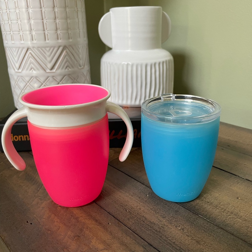 Munchkin Pink and Blue 360 Trainer Cup Duo